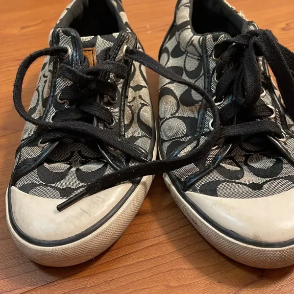 Coach Black Signature Canvas Sneakers - Image 9