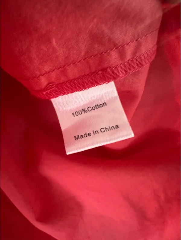 Tuckernuck Teagan Popover Blouse Shirt 100% Cotton in Pink Women’s Small - Image 9
