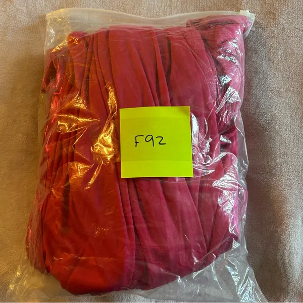 NWOT metallic pink strapless prom dress ruched front slit size 0 - Image 10