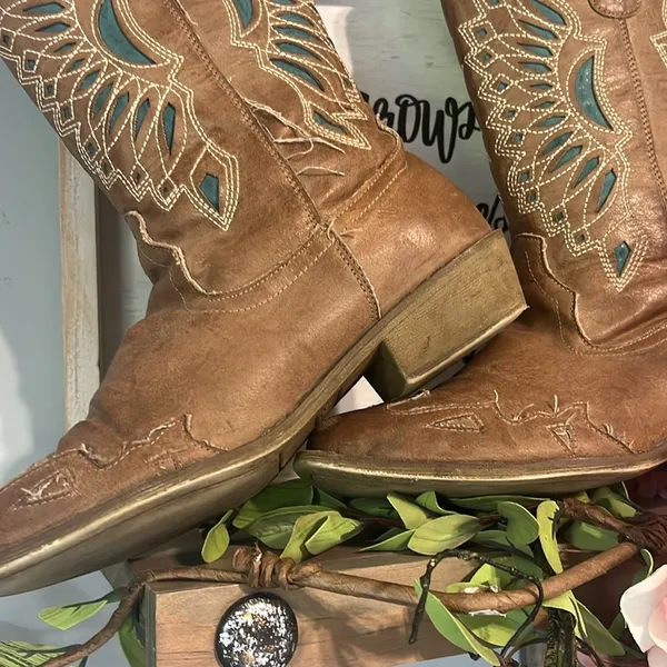 Coconuts by Matisse Cowboy Western Boots Tan - Image 5