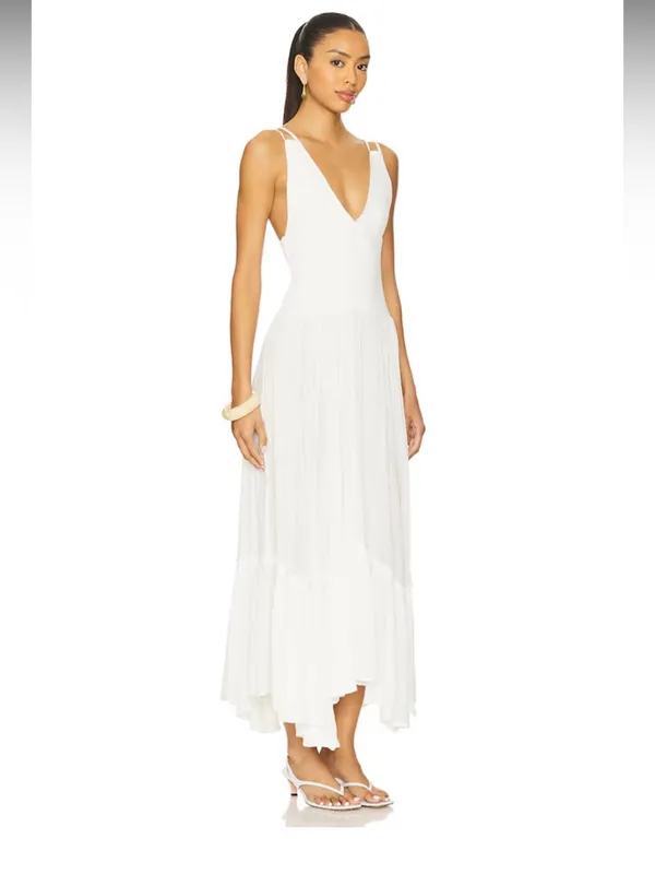 NWOT free people Fun In The Sun Maxi Dress in Ivory - Image 2