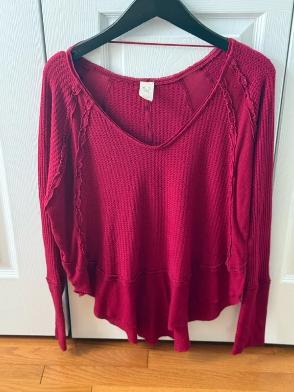Free People We The Free Catalina Thermal in Red - Image 2