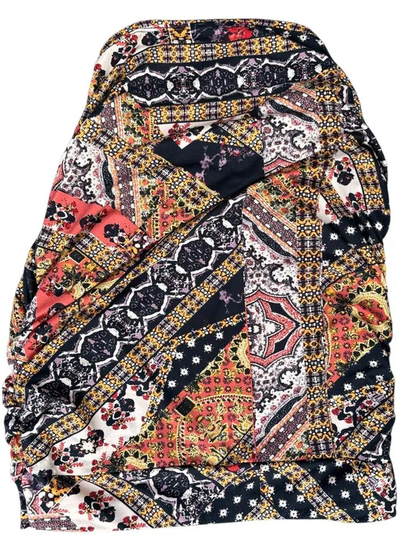 Like New Free People She’s Something Else Ruched Jersey Knit Skirt Size Small - Image 7