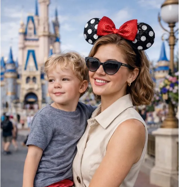 Sequined Disney Minnie Mouse Ears - Image 2