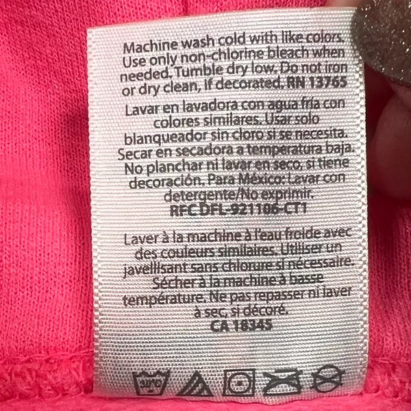 Jerzees Neon Pink Hoodie M - Image 9