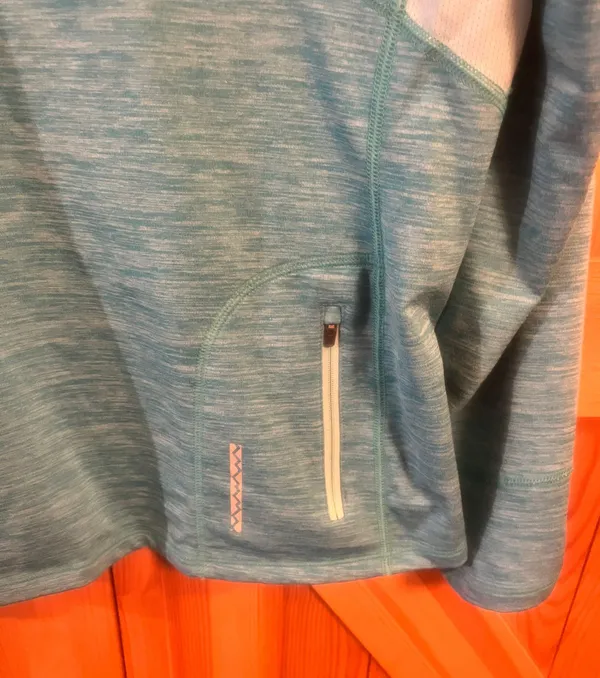 LL Bean 1/4 Zip Lightweight Pullover Women's Size XL Misses Item ID 289474 Aqua. - Image 6