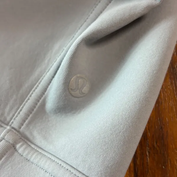 Lululemon Rogue‎ Renegade Zip Up Hoodie Blue Grey Cropped Jacket Size 4 - Image 7