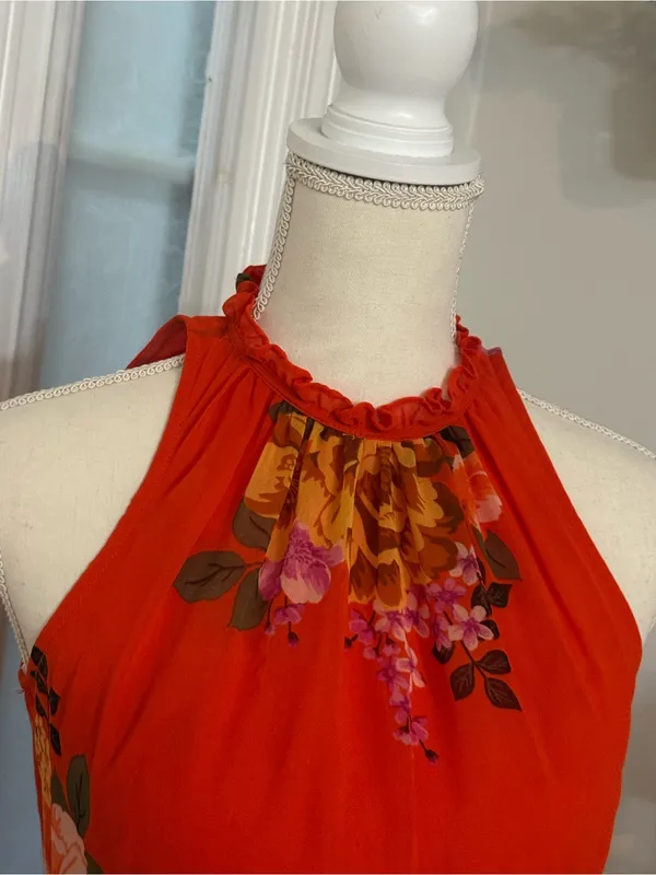 Donna Morgan Jardin Floral Midi Dress | Size 4 - Image 5
