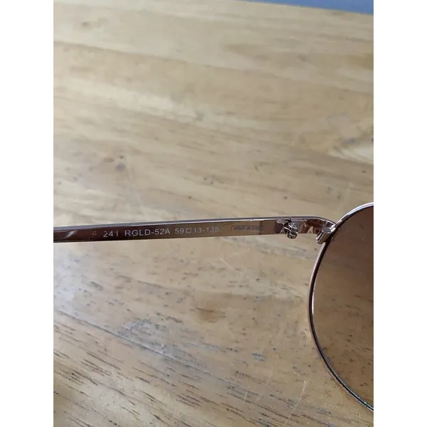 Guess Aviator Sunglasses Rose Gold Wire Frame Gradient Lenses 59 13-135 GUF241 - Image 8