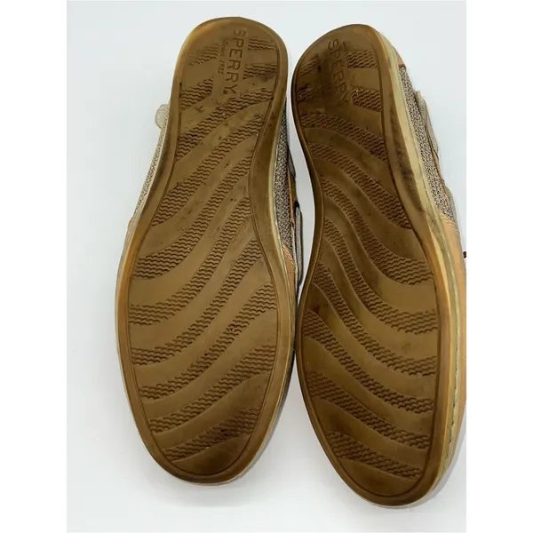 Sperry Women Tan/Beige Boat/Deck/Top Siders Shoes Loafers w/Leather Laces-Size 9 - Image 10