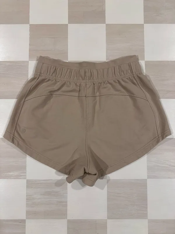 lululemon inner glow short cotton blend mojave tan 4 W7BDRS - Image 6