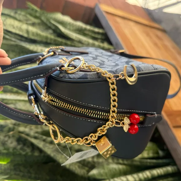 coach Sydney Satchel In Signature Chambray ch140 - Image 4