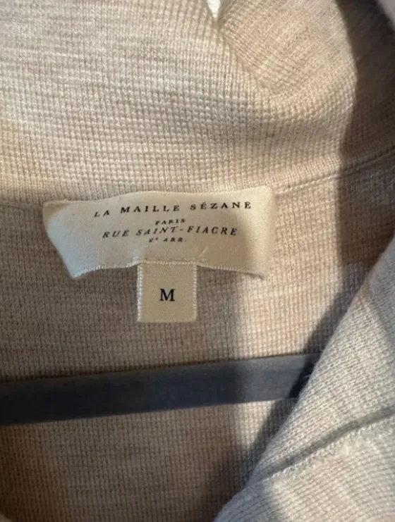 SEZANE Emily Cardigan Sweater Top Shirt Blouse Size M Medium - Image 3