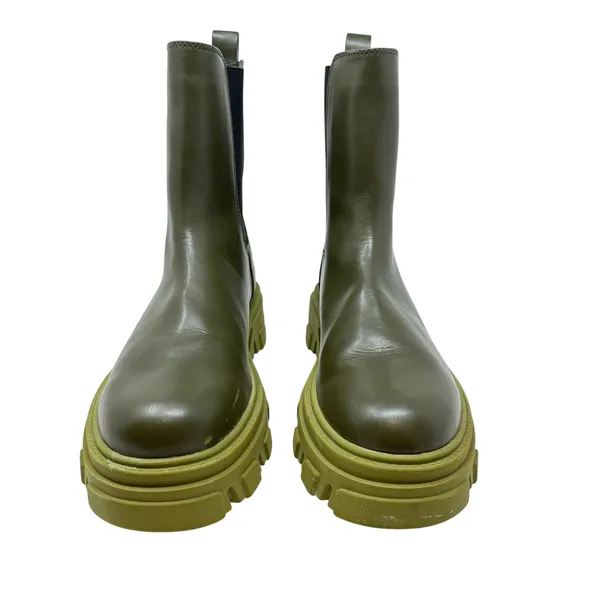 Oak + Fort Chunky Sole Chelsea Boots Military Olive Green‎ Size US 10 - Image 4