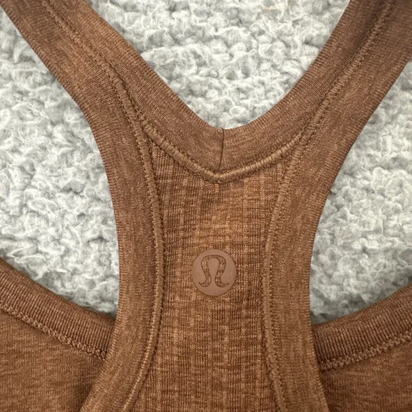 Lululemon Ebb To Street Tank Top Roasted Brown Athletic Athleisure Women's 6 - Image 3