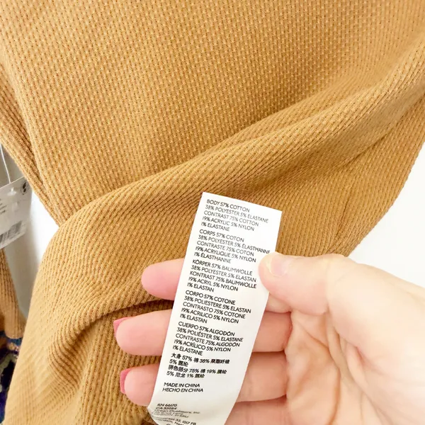Free People Switch It Up Sienna Thermal Long Sleeve Shirt Sz S - Image 6