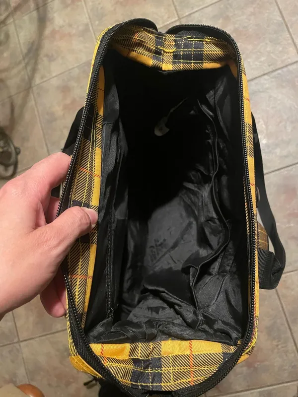 Dickies Yellow Plaid Backpack - Image 5