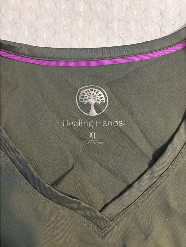Healing Hands Scrub Top Women’s XL - Image 2