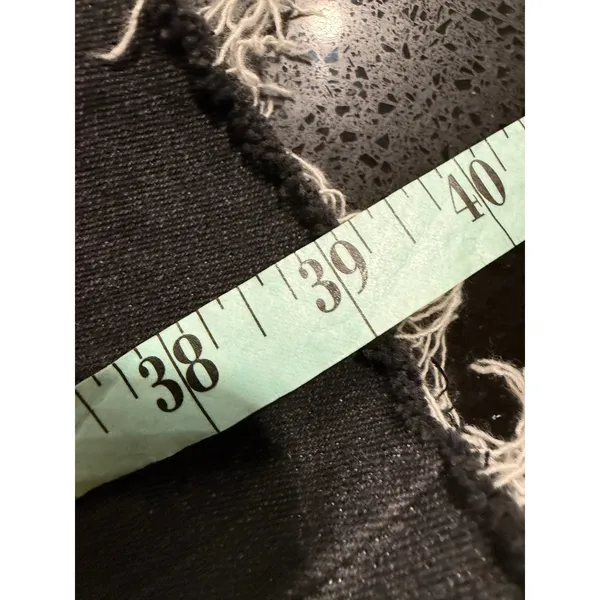 Good American High Rise Skinny Jeans Black Raw Hem Womens 8/29 - Image 7