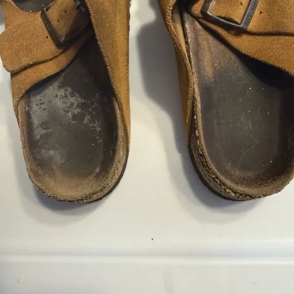 Birkenstock Arizona Suede Brown Sandals Vintage Sz 39 (8-8.5) Women's - Image 3