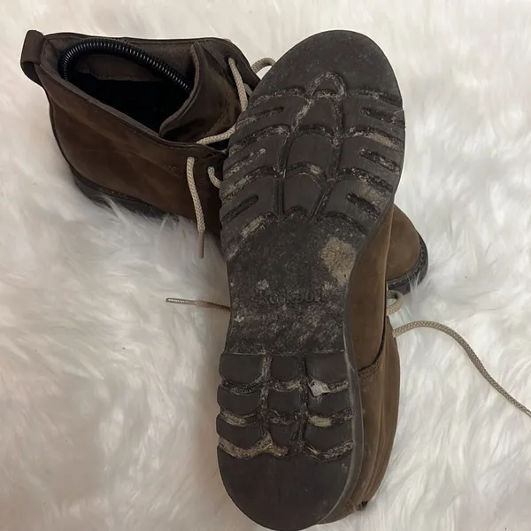 Rockport brown suede ankle Hiking Boots Sz 7.5 Fisherman Core D20‎ - Image 9