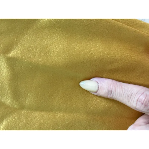 Elliatt Cassini One Shoulder Dress Size Medium Yellow Turmeric Draped Midi Satin - Image 9