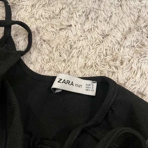 Zara Black Twist Tank Top - Image 2