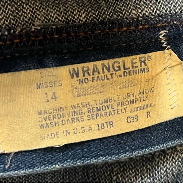Vintage Wrangler Jeans Women’s Sz 14 Fits 10 No Fault High Rise Bootcut Mom USA - Image 10