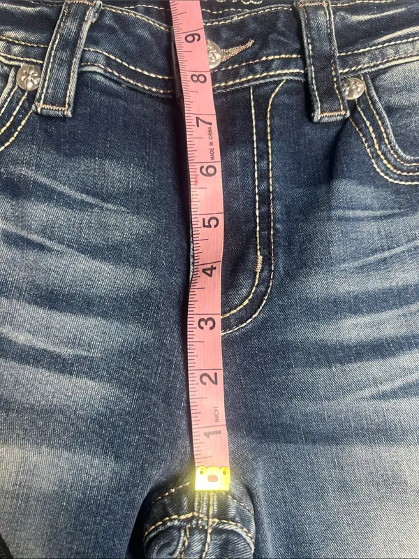 Miss Me Jeans Women's Size 30 Hailey Skinny Jeans Embellished Embroidered Bling - Image 13