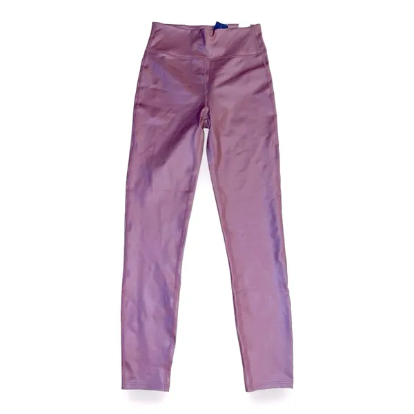 NWT Abercrombie & Fitch Mauve Pink High Rise Leggings Size Small - Image 2