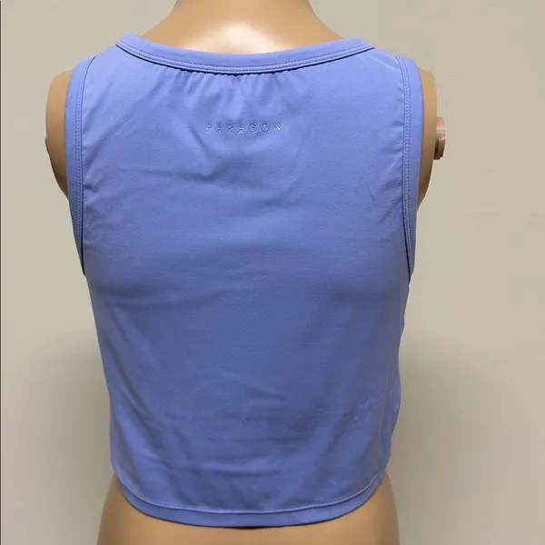 NWOT PARAGON RECSTRETCH Athletic Bra Crop Top in periwinkle size 2XL - Image 4