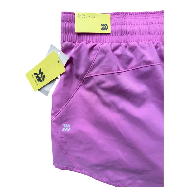 All in Motion Womens Purple Mid‎ Rise Run Shorts Athletic Performance Size L - Image 5