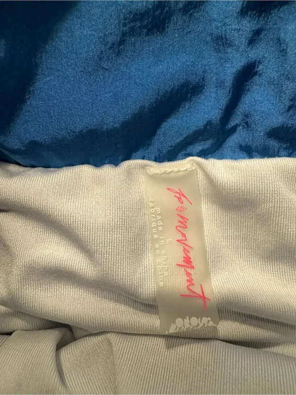 Free People Movement Blue High Rise Running Shorts L Athletic Activewear - Image 3
