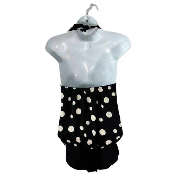Intimissimi Satin Dots Viscose Halter Bodysuit Size Small - Image 6