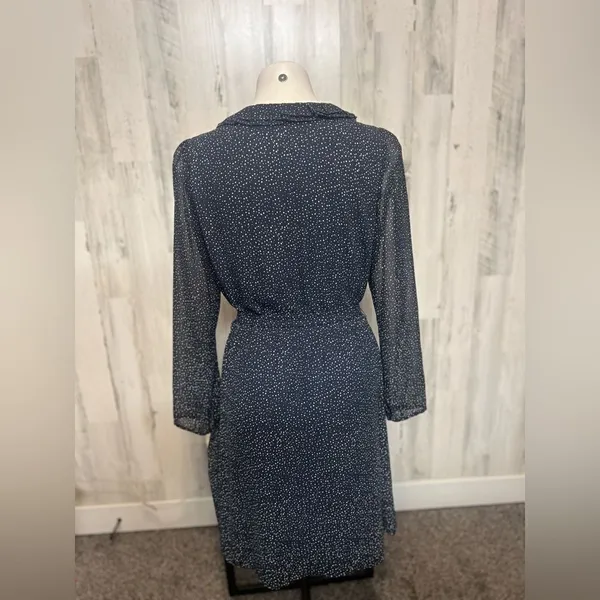 Navy blue dress Blue Size L - Image 4