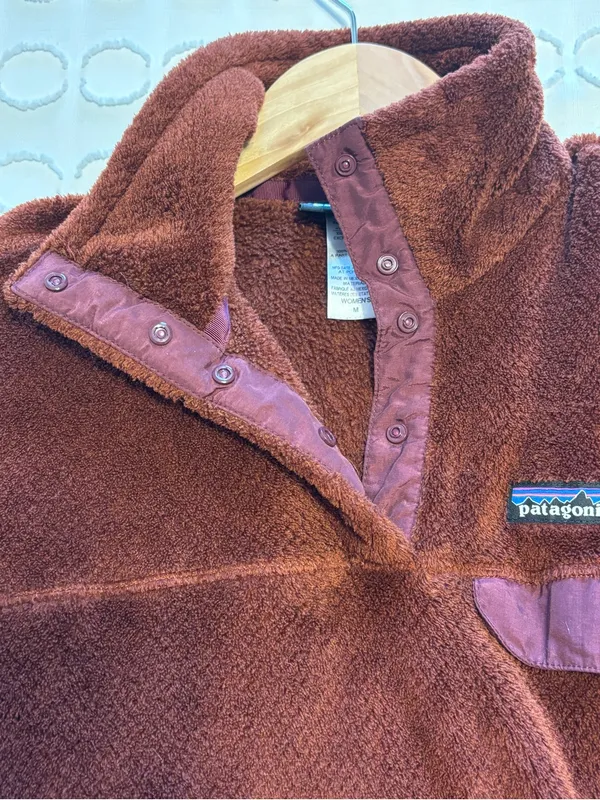 Patagonia Re-tool Snap-T Pullover Rusted Iron - Dark Currant X-Dye size Medium - Image 6