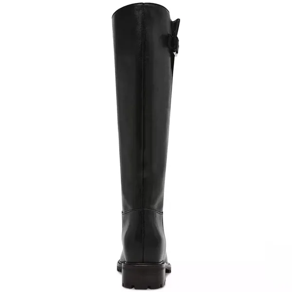 Steve Madden Women's Leary Tall Black Leather Boots- Size 10 - Image 2