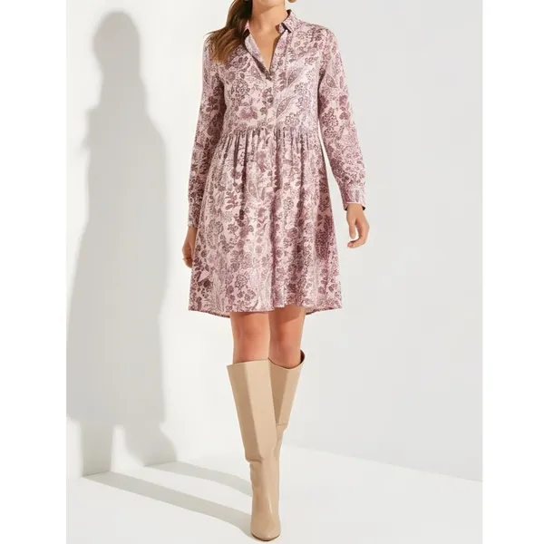 SÉZANE Leana Mini Dress, Ghalia Ecru Print, FR42/US10 - Image 4