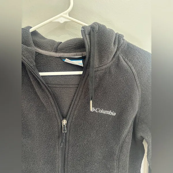 Columbia zip up polar fleece jacket with hood fleece women’s medium - Image 5