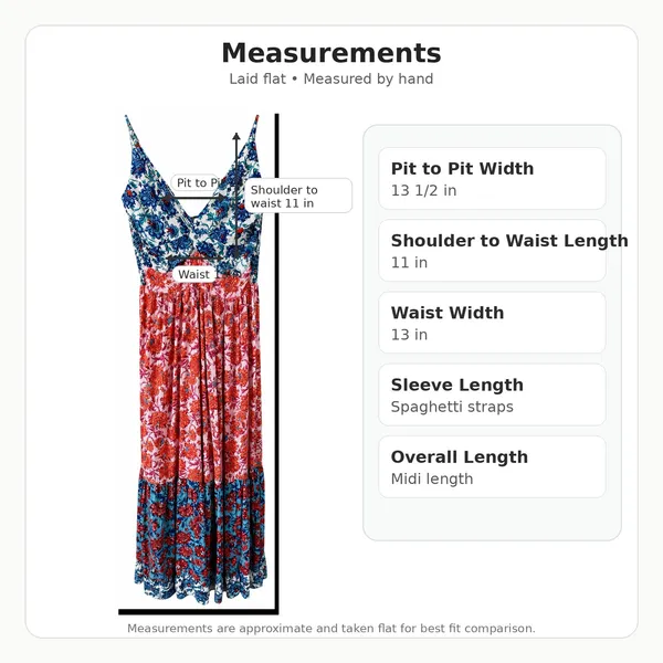 918 Angie XL Floral Patchwork Boho Midi Dress - Image 13