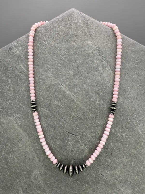 Handmade 15” Navajo Style Sterling Silver Saucers Choker - Image 8