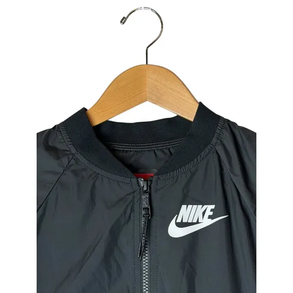 Nike Tech Hypermesh‎ Bomber Jacket Women XS Black Windbreaker Athletic Gorpcore - Image 4