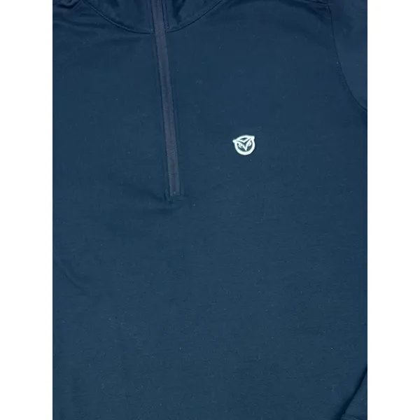 Nike Golf Dri-Fit 1/4 Zip‎ Pullover M Black Owl Logo Tour Performance Shirt - Image 2