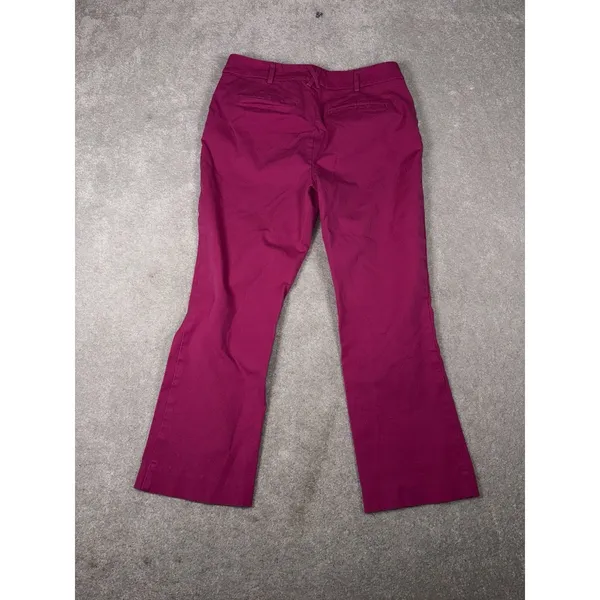 maeve‎ anthropologie cropped mini boot cut fuchsia size 10 - Image 6