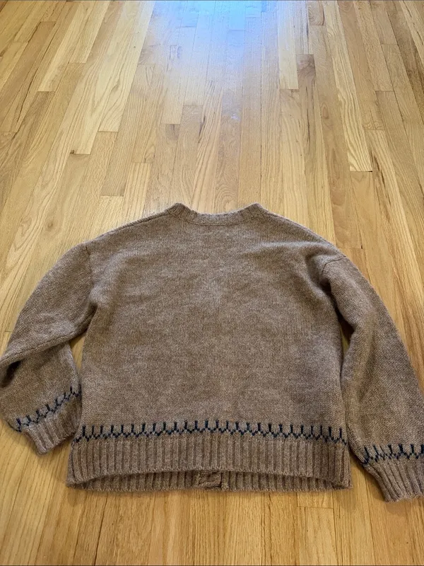 Old Navy Wool Blend Horse Western Cardigan Sz S - Image 8