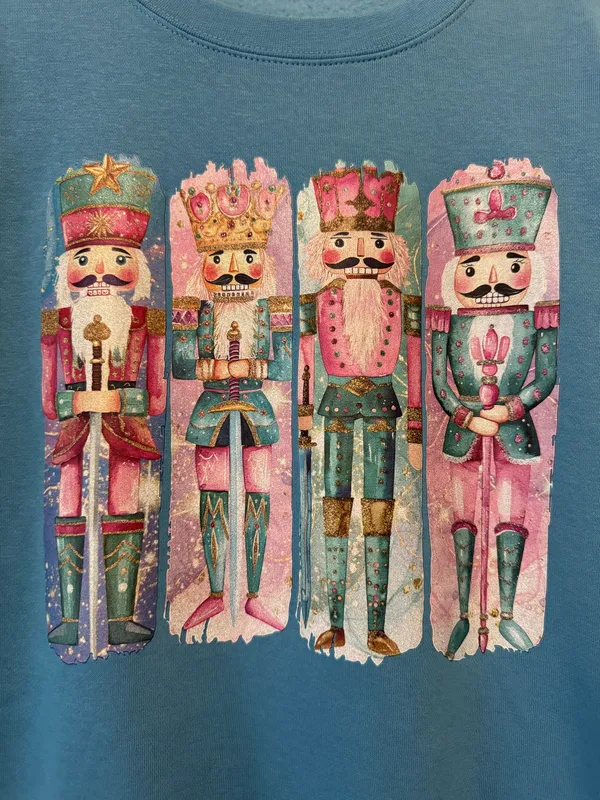 NWOT "Nutcracker" Sweatshirt XL Blue - Image 2