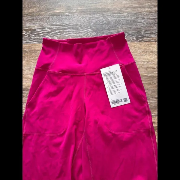 Lululemon Align Wide-Leg High Rise 31” Wild Berry Size 4 NWT - Image 6