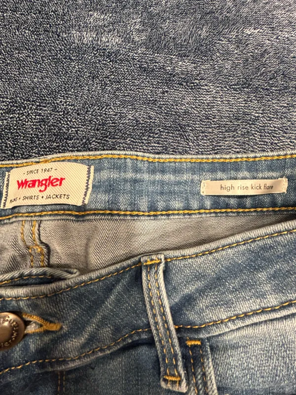 Wrangler High-Rise Kick Flare Jeans - Image 3
