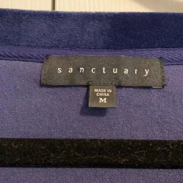 Sanctuary Royal Blue Velvet Tie Bell Sleeve Top - Image 2