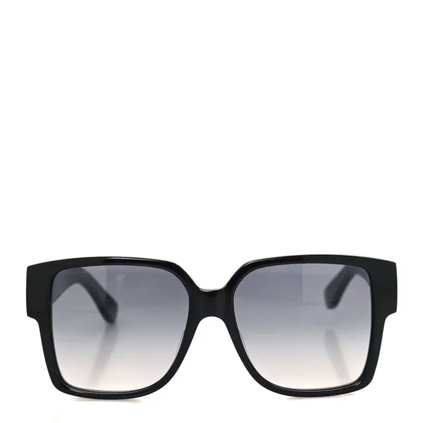 YSL - SAINT LAURENT Acetate Square SLM9 002 Sunglasses Black/Gray - Image 10